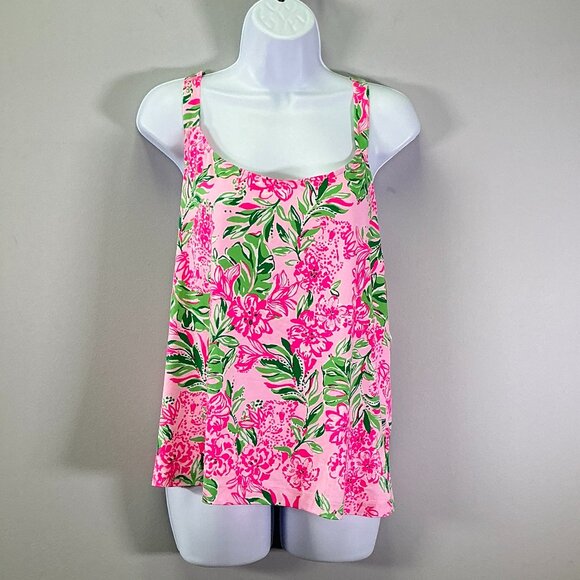 Lilly Pulitzer Tops - Lilly Pulitzer Kadde Women's Size M Shell Pink Tank Top
